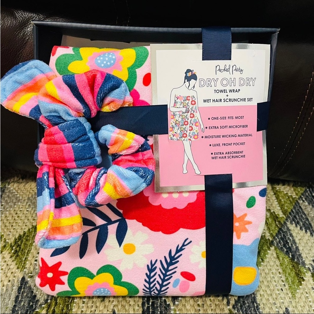 Towel wrap gift set